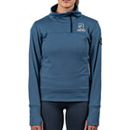 Mountain Standard Chinook Quarter Zip Fleece - Mallard Blue - Patch