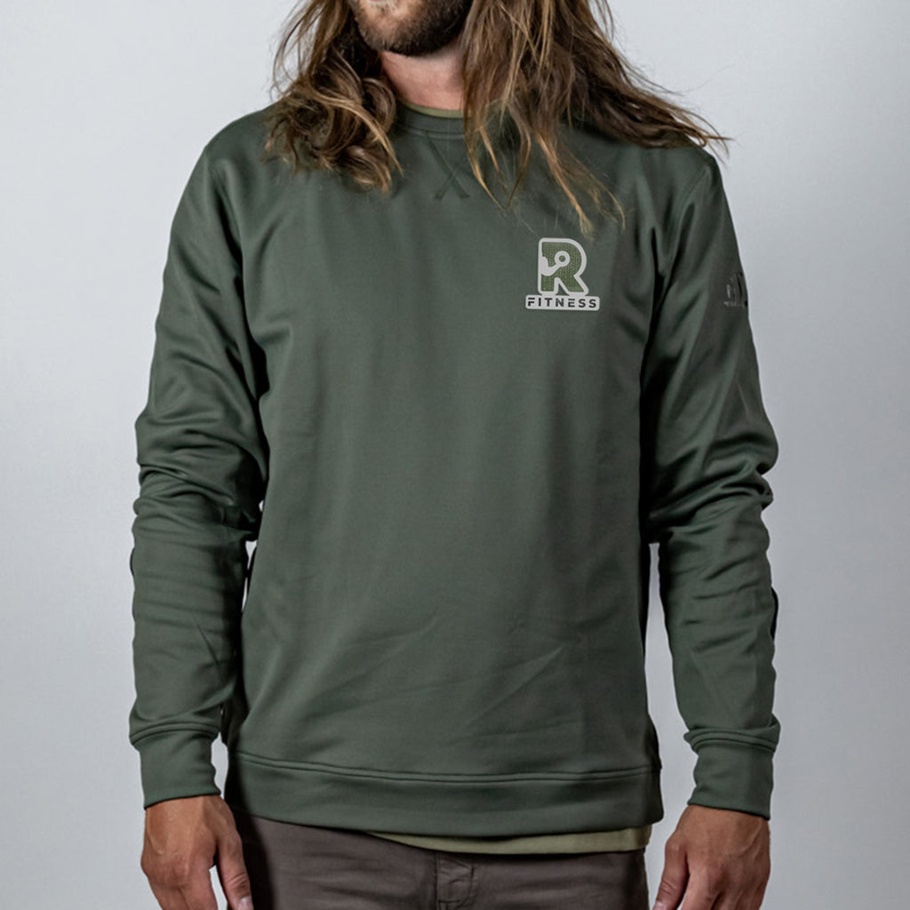 Mountain Standard Fleece Crew, Overland - Beetle Green - Patch