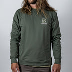 Mountain Standard Fleece Crew, Overland - Beetle Green - Patch
