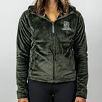 Mountain Standard Fleece Hoodie, Luna - Beetle Green - Patch