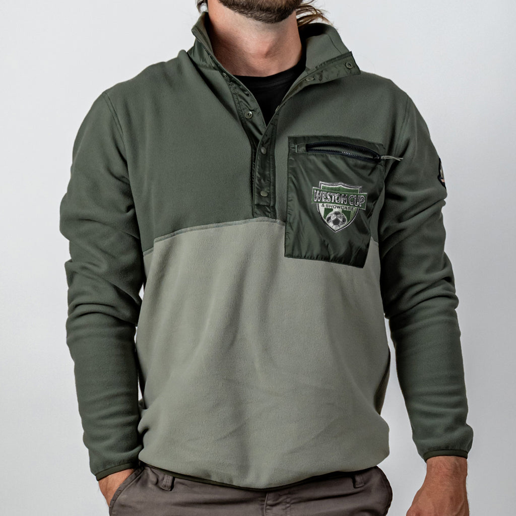 Mountain Standard Fleece Pullover, Homegrown - Beetle Green - Patch