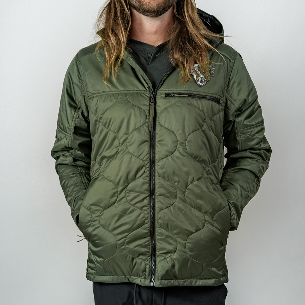 Mountain Standard Primaloft Jacket, Backroads - Beetle Green - Patch