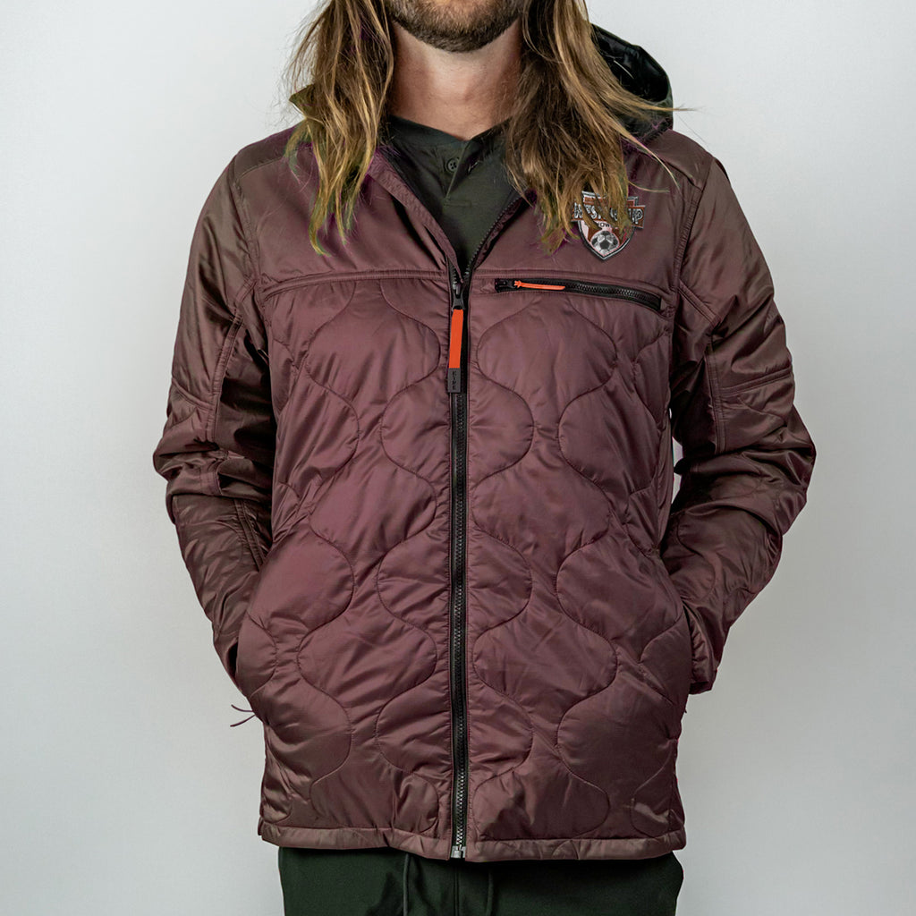 Mountain Standard Primaloft Jacket, Backroads - Red Wine/Ox Blood - Patch