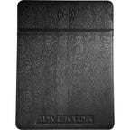 Mouse Pad with 15W Wireless Charger Debossing - Black - Front 2