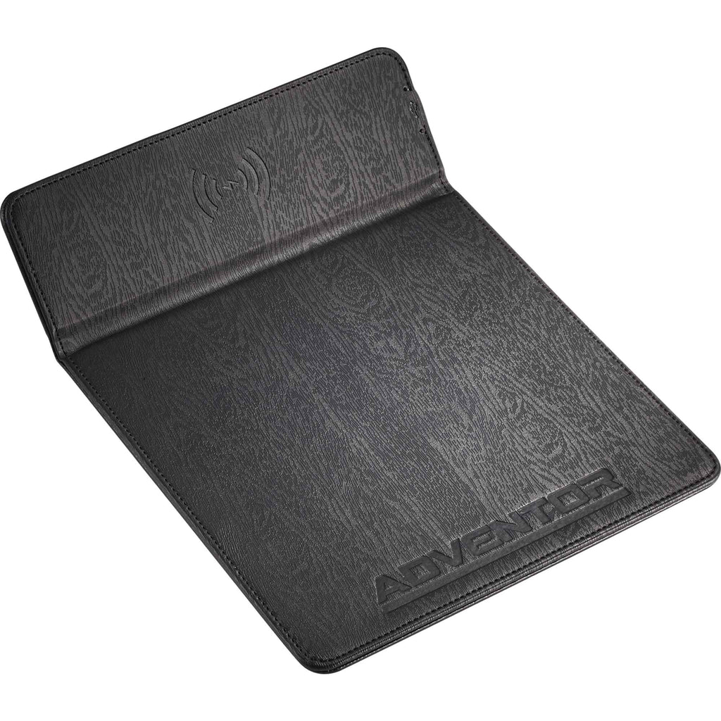 Mouse Pad with 15W Wireless Charger Debossing - Black - Photo 2