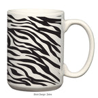 Mug in Full Color, 15 oz - White - zebra_blank