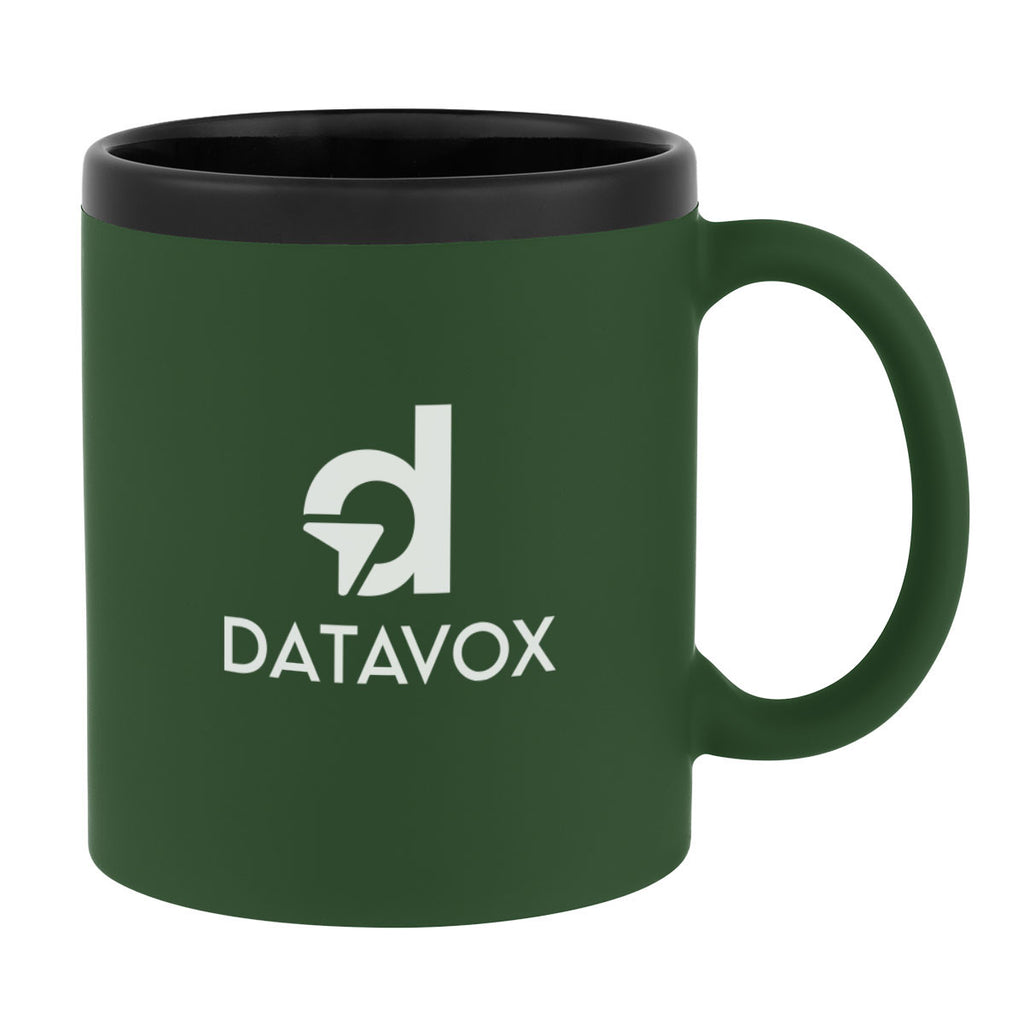 Mug with a Smooth Rubberized Finish, 11 oz - Silk Screen
