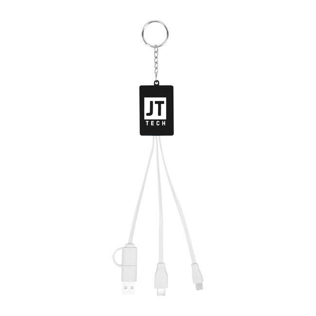 Multi-Charging Cable and USB Hub Keyring