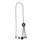 Multi-Charging Cable with Watch Dock, 3 Foot - Black - Pad Print