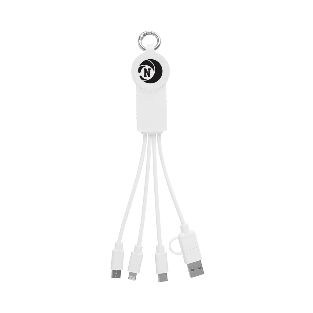 Multi-Charging Cable with Watch Dock - White - Pad Print