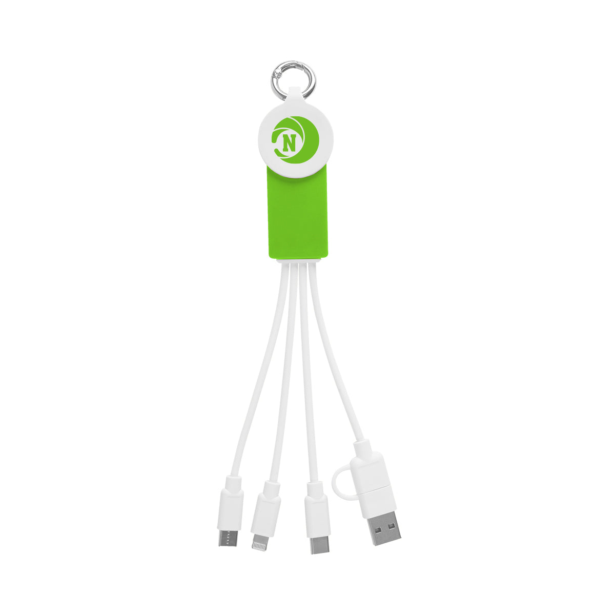 Multi-Charging Cable with Watch Dock - White - Pad Print
