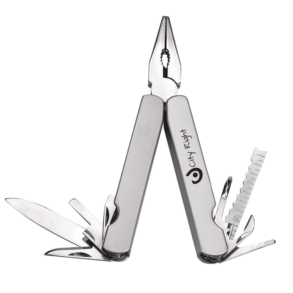 Multi-Function Tool in a Case - Silver - Pad Print