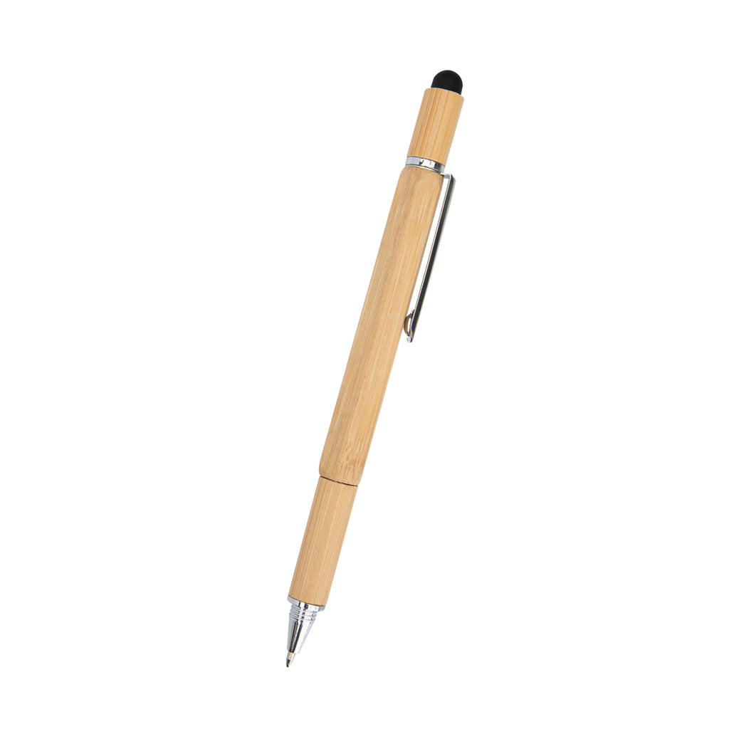 Multi-Function Tool Pen in Bamboo - Bamboo - Back
