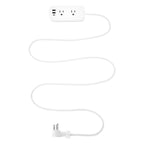 Multi-Outlet Power Strip, Compact - White - Full