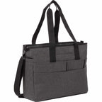 Multi-Pocket Laptop Tote with Crossbody Strap Transfer - Graphite - Right Angle 2