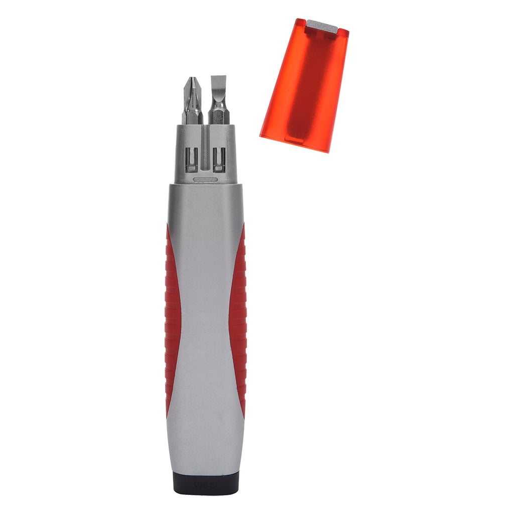 Multi-Purpose Tool and Flashlight - Red - Open_Blank