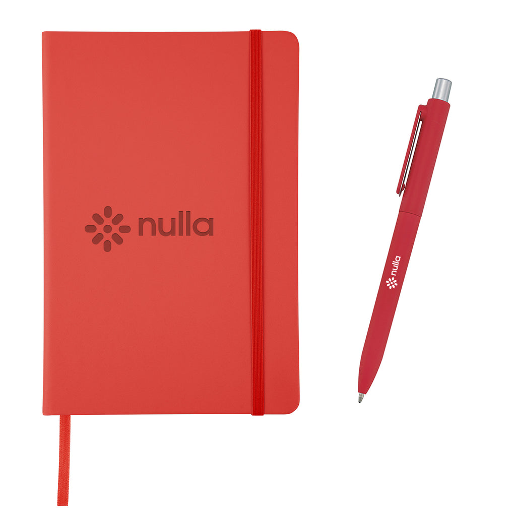 Muse Journal and Pen Full Color - Red - Deboss