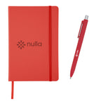 Muse Journal and Pen Full Color - Red - Deboss
