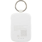 My Jolt Keychain Power Bank with Built-In Cables, 2,000 mAh Full Color - White - Back