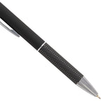 Nadine Soft Touch Gel Pen with Stylus, Recycled Aluminum Full Color - Black - Detail 2