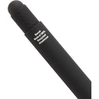 Nadine Soft Touch Gel Pen with Stylus, Recycled Aluminum Full Color - Black - Detail
