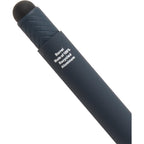 Nadine Soft Touch Gel Pen with Stylus, Recycled Aluminum Full Color - Navy - Detail