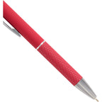 Nadine Soft Touch Gel Pen with Stylus, Recycled Aluminum Full Color - Red - Detail 2