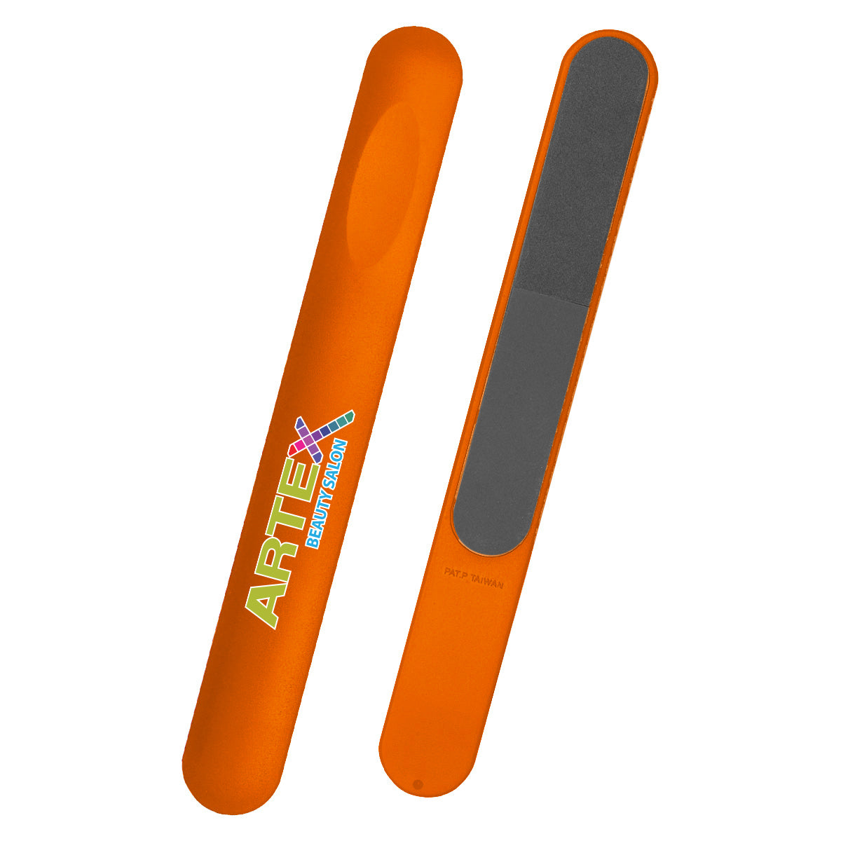 Nail File in a Sleeve - Orange - Full Color