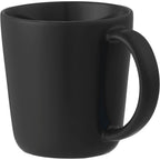 Nantucket Matte Ceramic Mug, 12 oz - Black - Left Angle