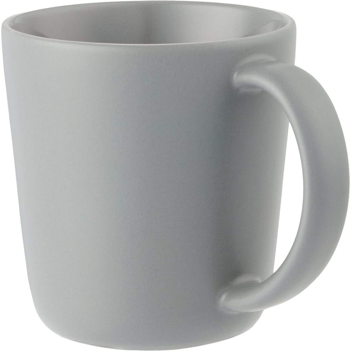 Nantucket Matte Ceramic Mug, 12 oz - Gray - Left Angle