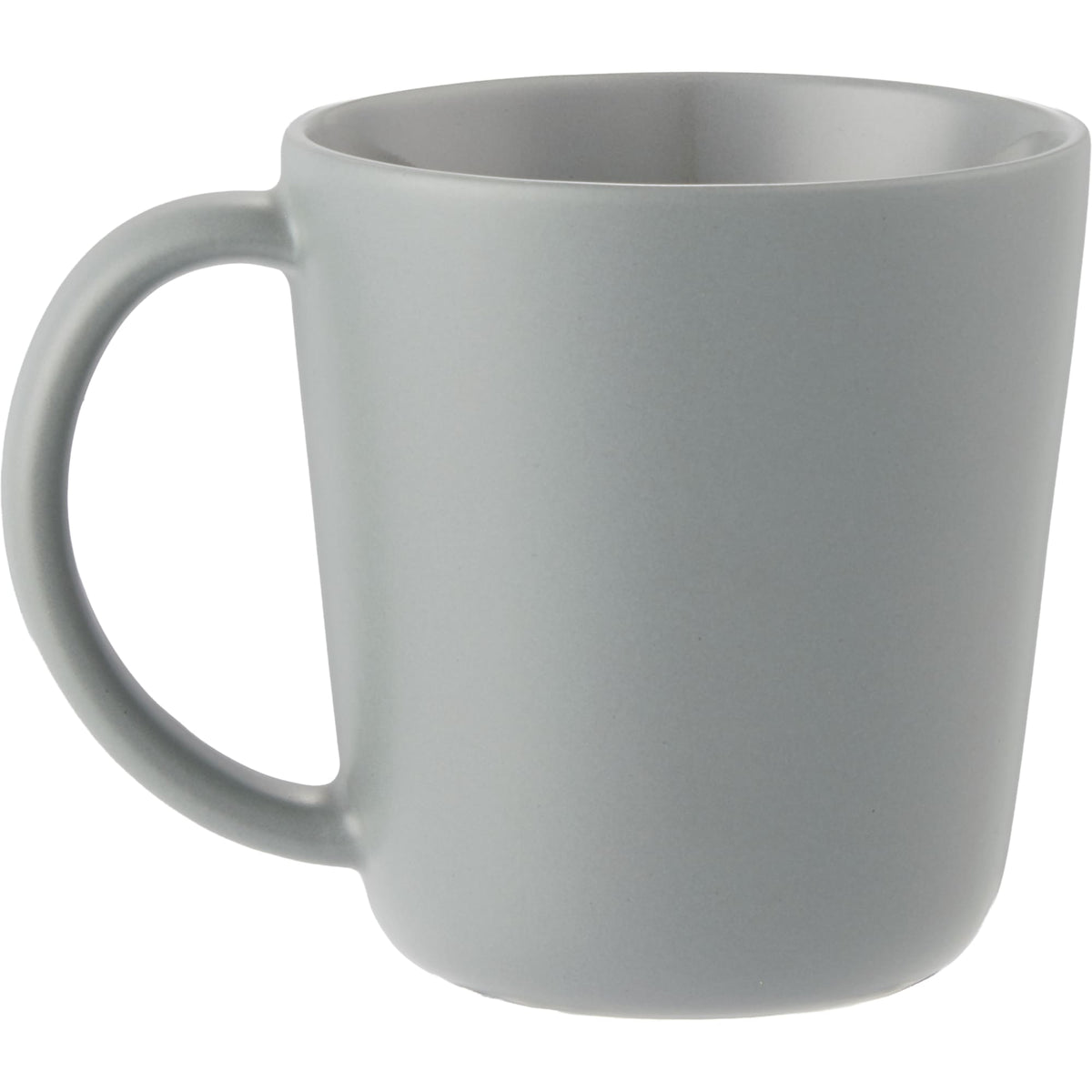 Nantucket Matte Ceramic Mug, 12 oz Laser Engraving - Gray - Back