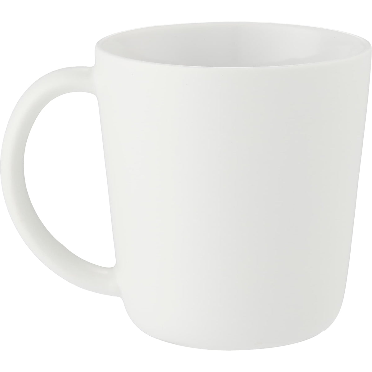 Nantucket Matte Ceramic Mug, 12 oz Laser Engraving - White - Back
