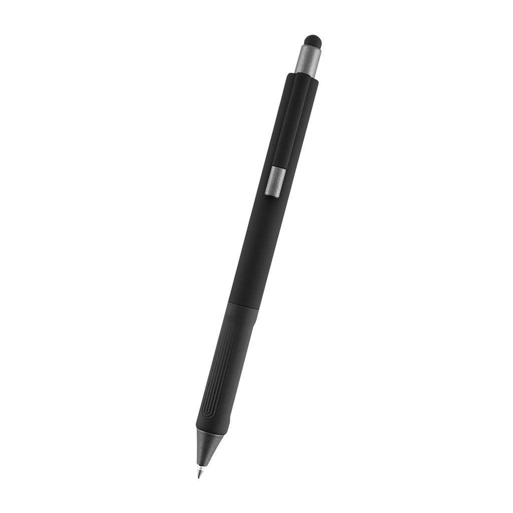 Naomi Gel Stylus Pen in Recycled ABS - Black - Front
