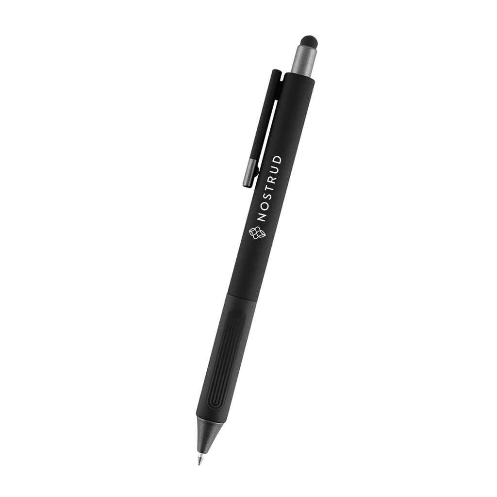 Naomi Gel Stylus Pen in Recycled ABS - Black - Silk Screen