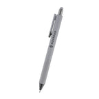 Naomi Gel Stylus Pen in Recycled ABS - Gray - Silk Screen