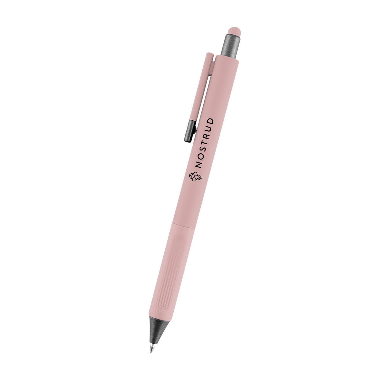 Naomi Gel Stylus Pen in Recycled ABS - Mauve - Silk Screen