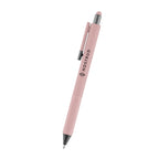 Naomi Gel Stylus Pen in Recycled ABS - Mauve - Silk Screen