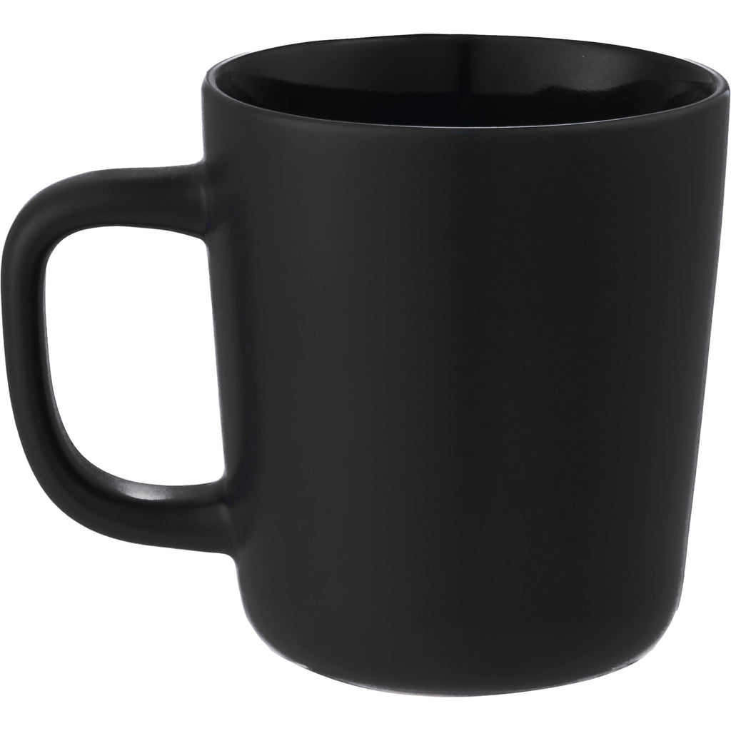 Napa Matte Ceramic Mug, 10 oz - Black - Back