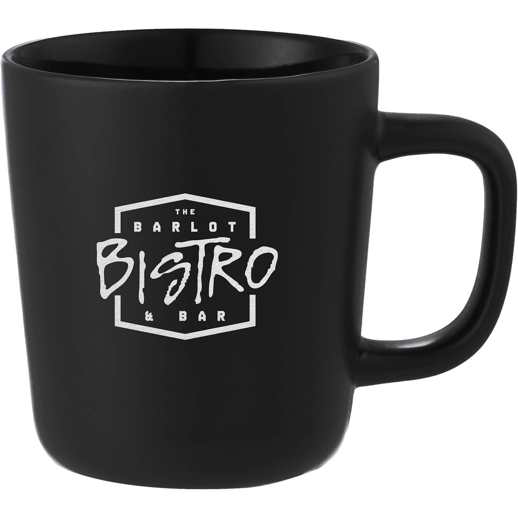 Napa Matte Ceramic Mug, 10 oz - Black - Front