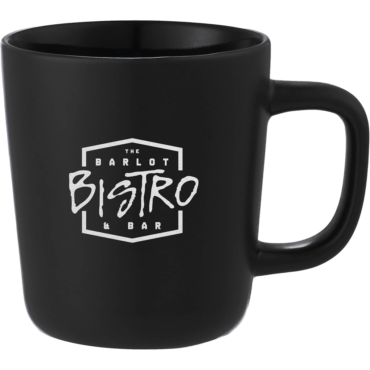 Napa Matte Ceramic Mug, 10 oz - Black - Front
