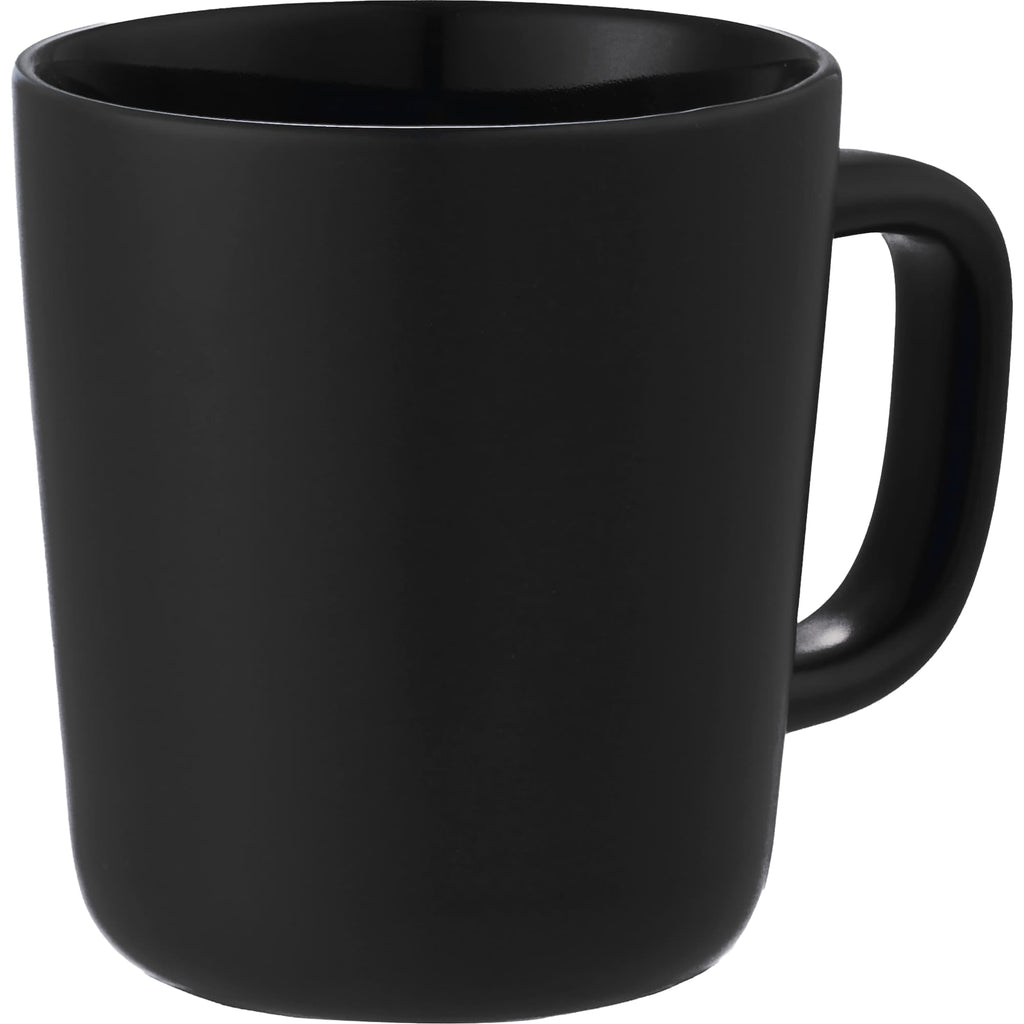 Napa Matte Ceramic Mug, 10 oz - Black - Right Angle