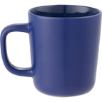 Napa Matte Ceramic Mug, 10 oz Laser Engraving - Navy - Back