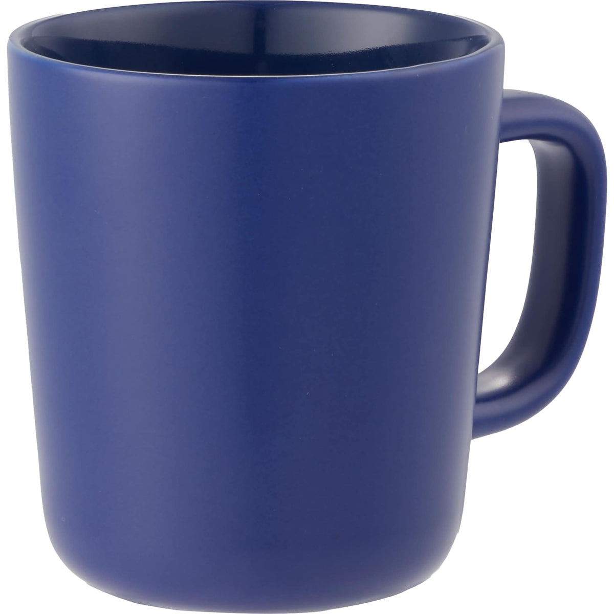 Napa Matte Ceramic Mug, 10 oz Laser Engraving - Navy - Right Angle
