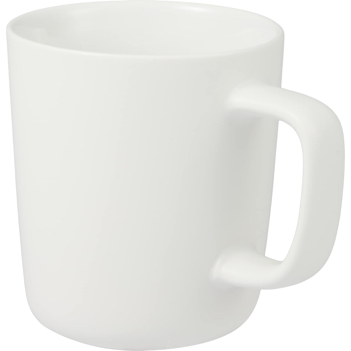 Napa Matte Ceramic Mug, 10 oz Laser Engraving - White - Left Angle