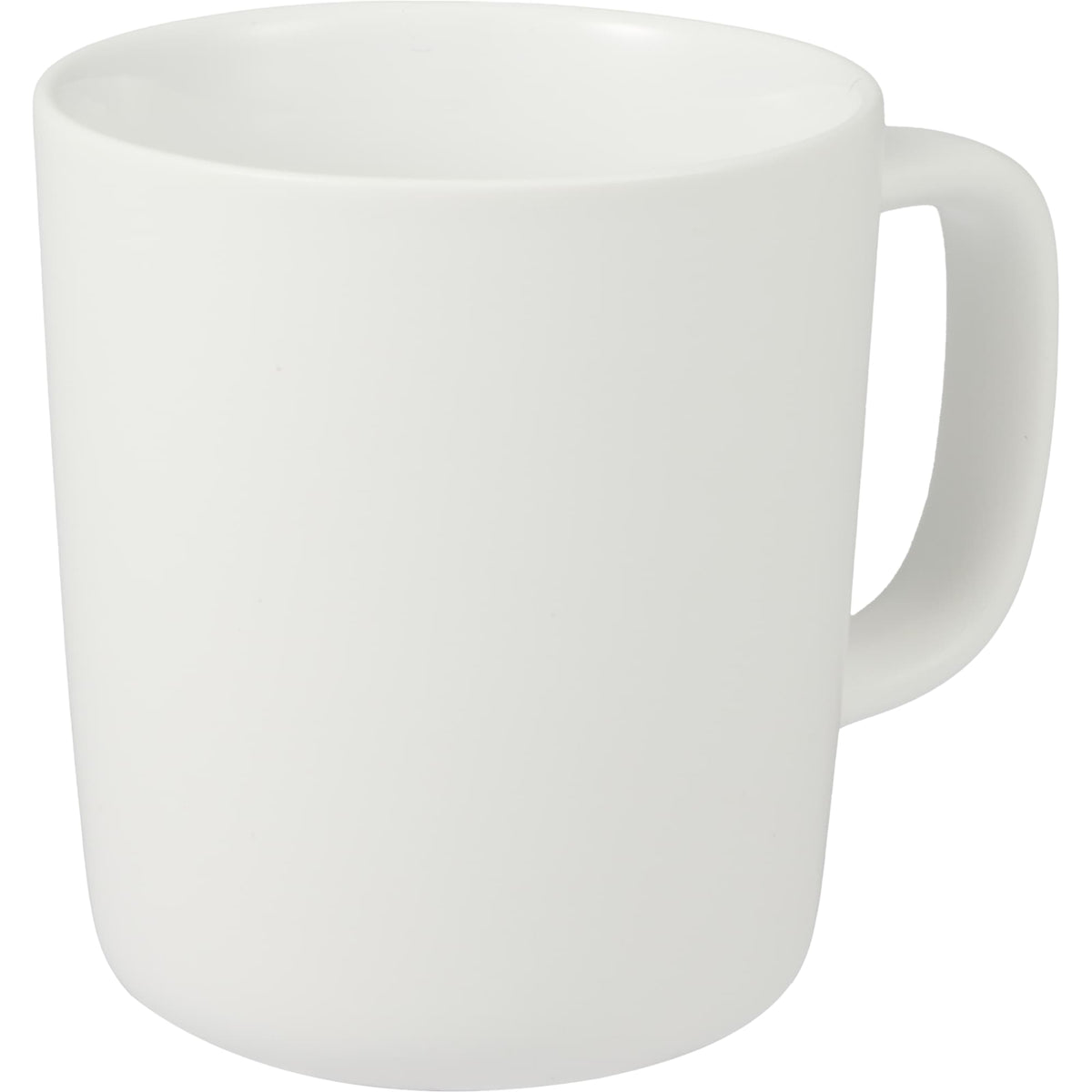 Napa Matte Ceramic Mug, 10 oz Laser Engraving - White - Right Angle