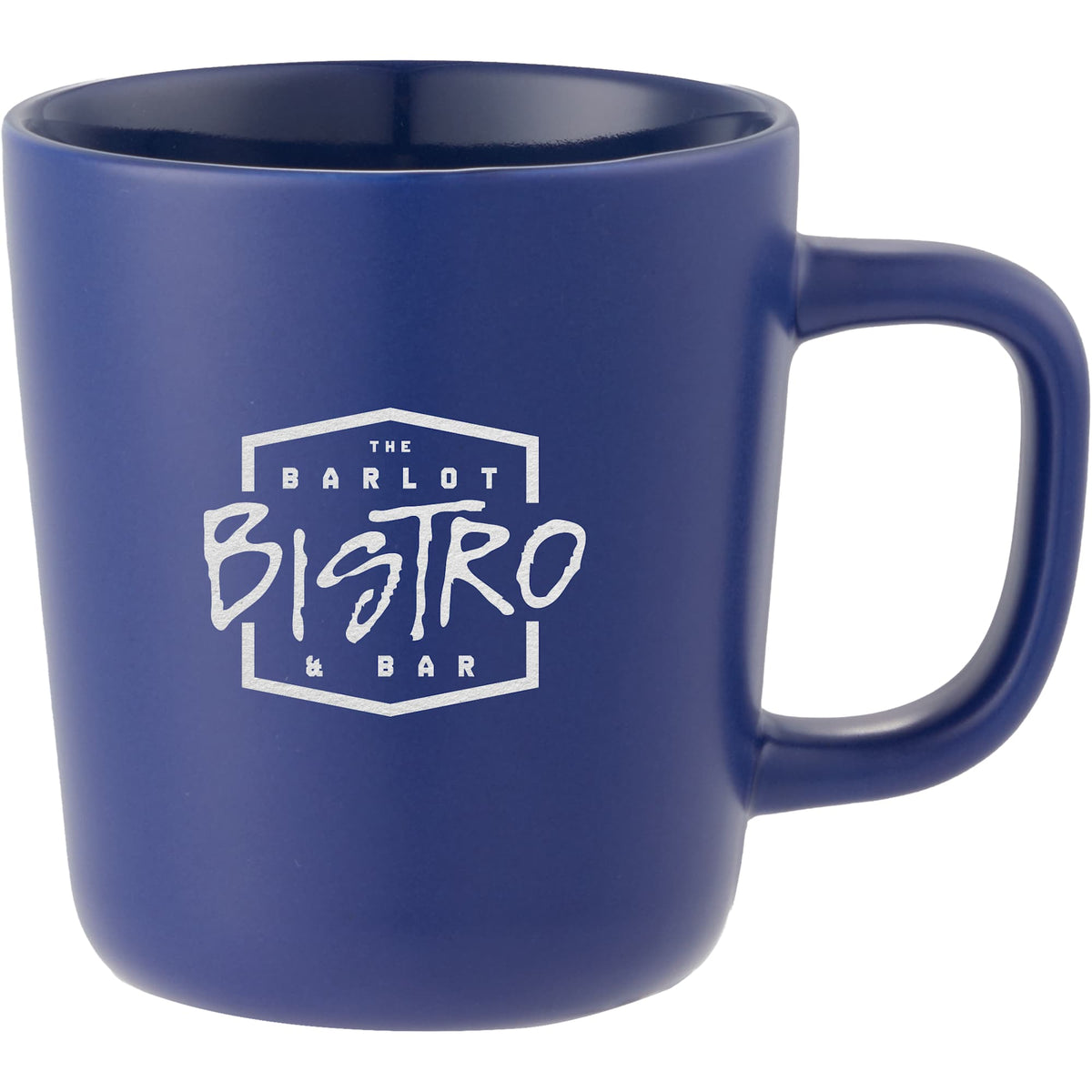 Napa Matte Ceramic Mug, 10 oz - Navy - Front