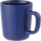 Napa Matte Ceramic Mug, 10 oz - Navy - Left Angle