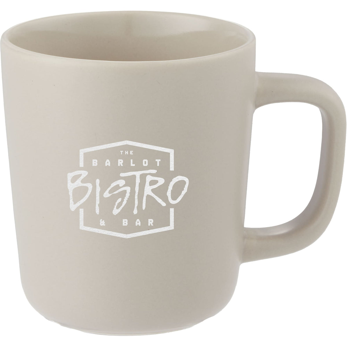 Napa Matte Ceramic Mug, 10 oz - Tan - Front
