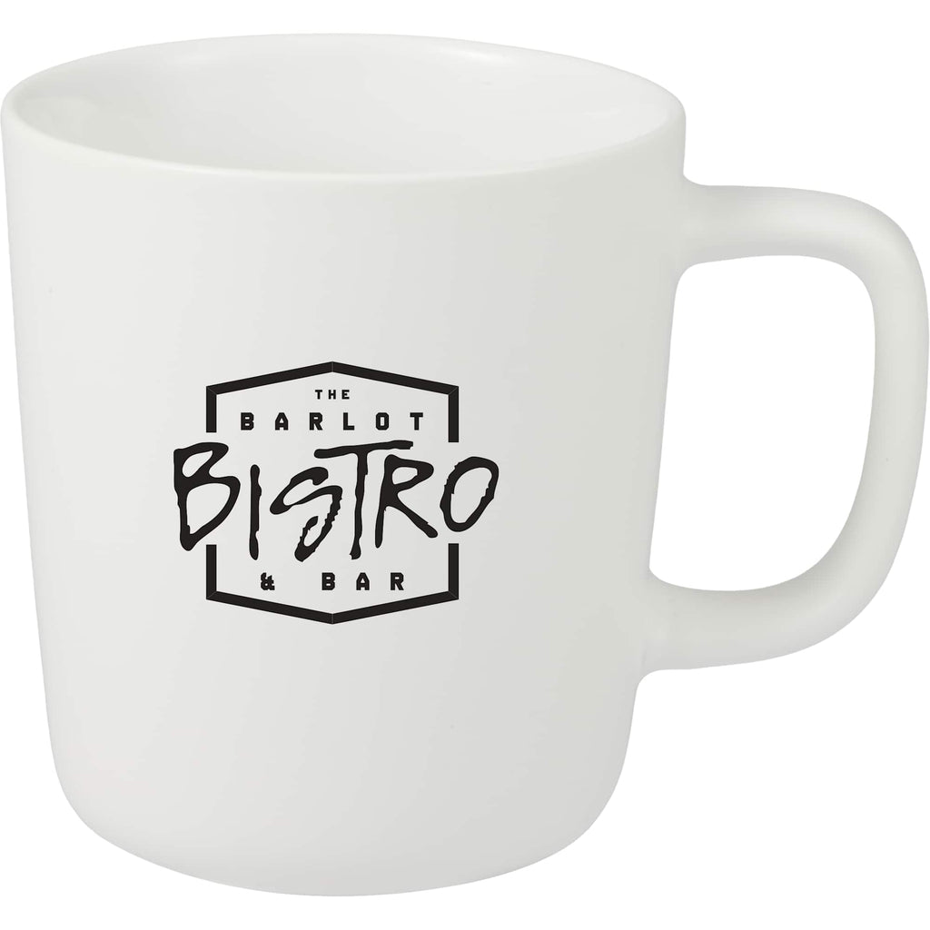 Napa Matte Ceramic Mug, 10 oz - White - Front