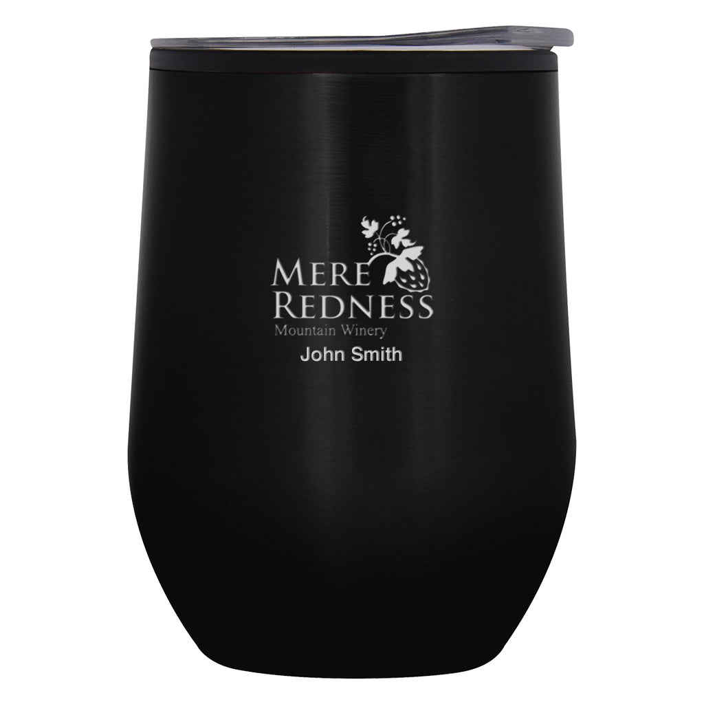 Napa Stemless Wine Cup, 12 oz - Black - Personalization_Laser